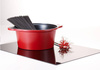 HAPPYCALL IH Garnek Aluminiowo - Ceramiczny Alumite Ceramic Pot 24cm / 4l - czerwony wysoki na indukcję.